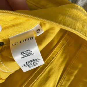 Rich & Skinny yellow skinny jeans